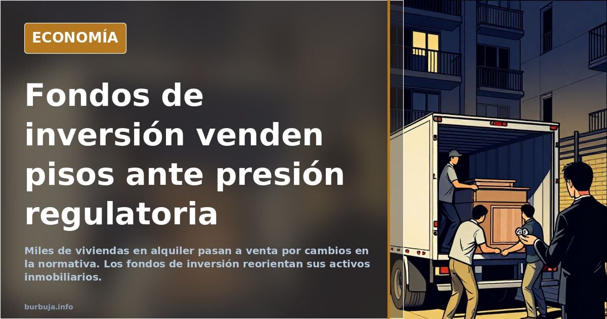 DEP alquiler: "Los fondos huyen del alquiler: miles de pisos pasan a la venta ante la presión regulatoria"