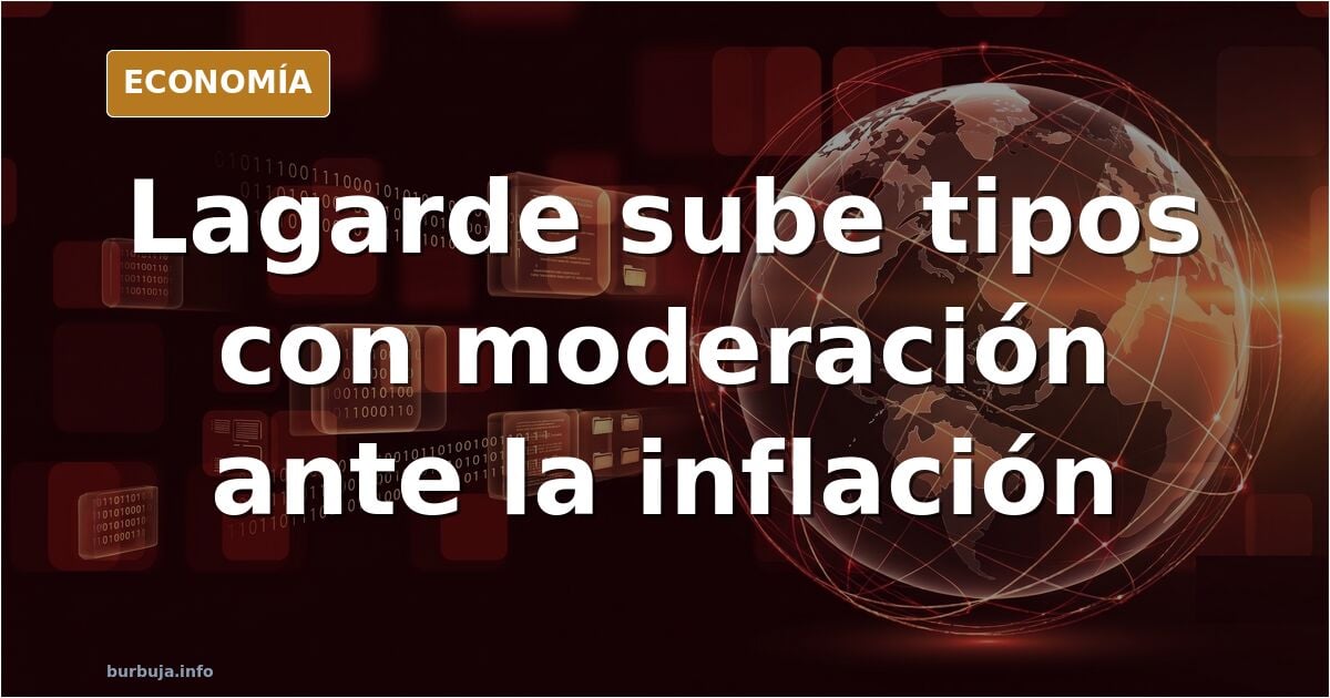 CHRISTINE LAGARDE (725.000 euros al año) defiende SUBIDAS MODERADAS DE TIPOS frente a la INFLACIÓN -4,9% hoy- para que LA EROSIÓN DE TUS AHORROS...