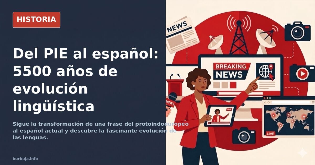5500 años de evolución lingüística en una frase