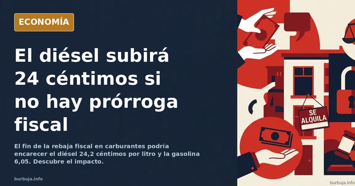 El diésel se encarecerá 24 céntimos por litro si el Gobierno no prorroga mañana la rebaja fiscal