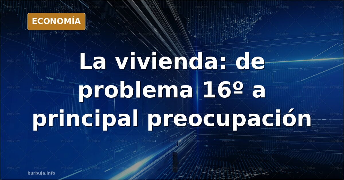 La vivienda era el 16º problema de los españoles cuando llegó Sánchez: ahora es el primero.