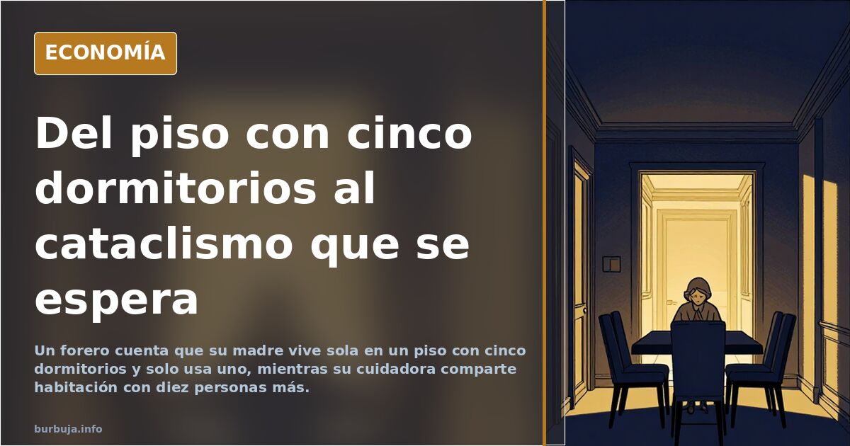 Del piso con cinco dormitorios al cataclismo que se espera