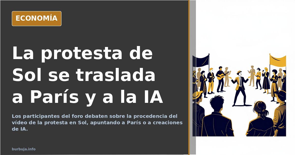 La protesta de Sol se traslada a París y a la IA
