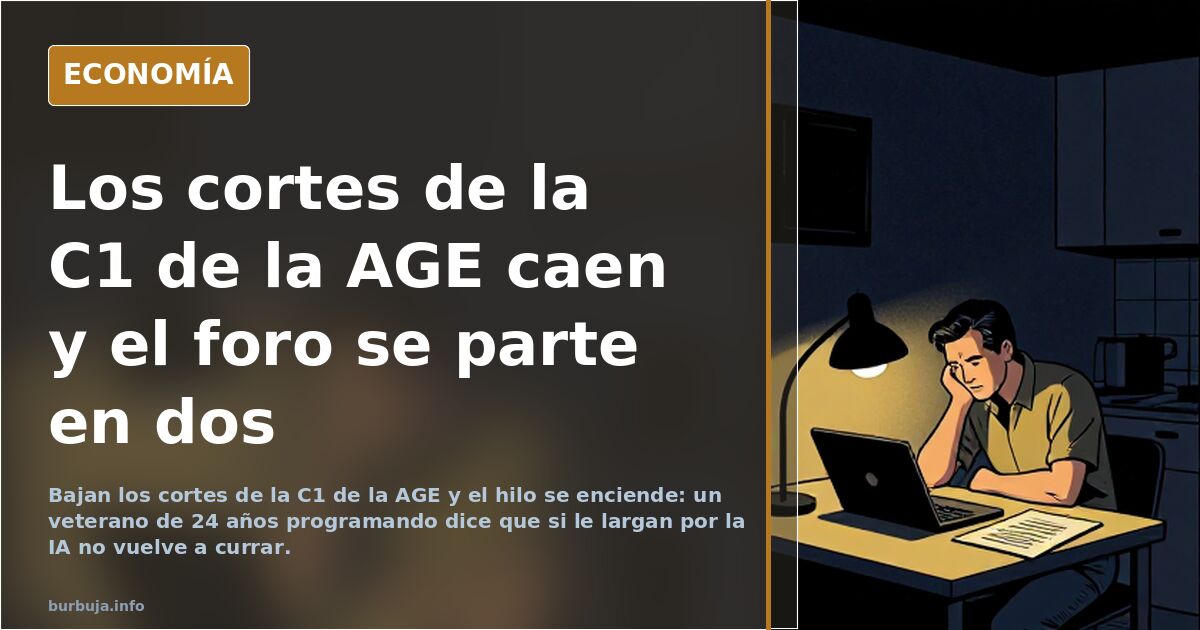 Los cortes de la C1 de la AGE caen y el foro se parte en dos