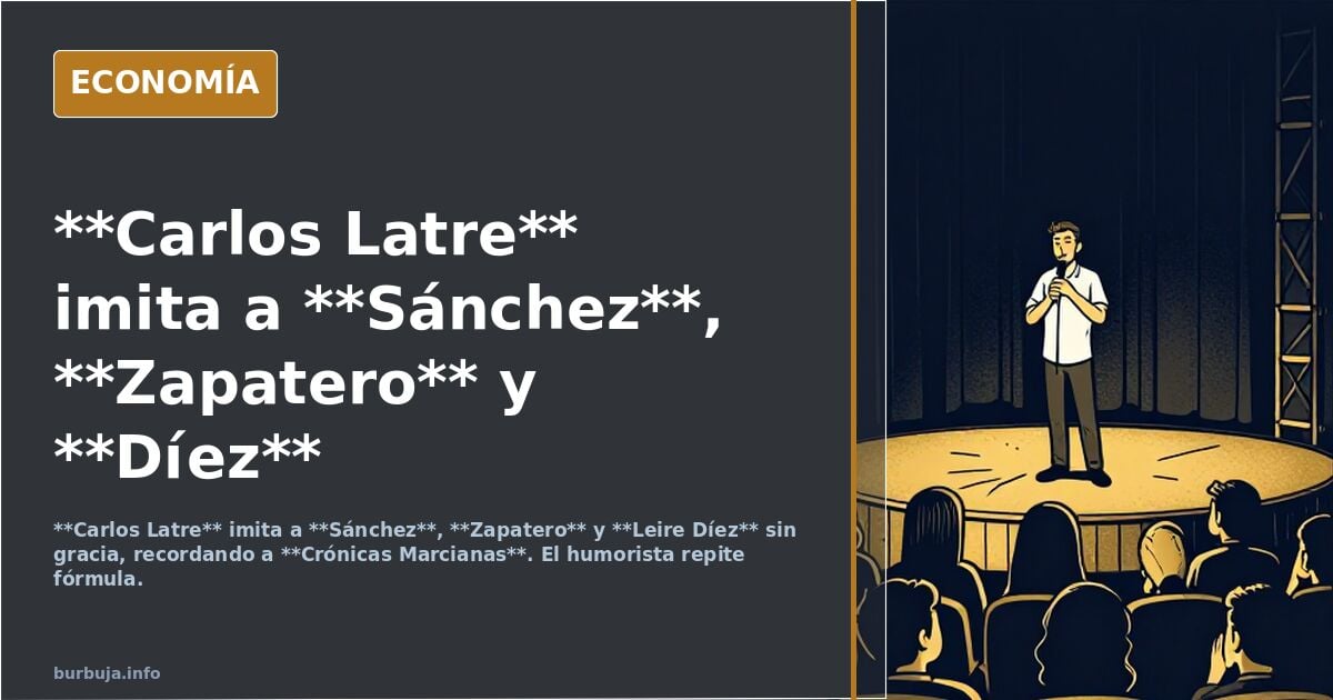 Carlos Latre imitando a la fontanera del PSOE me recuerda a crónicas marcianas. Que artista por dios!