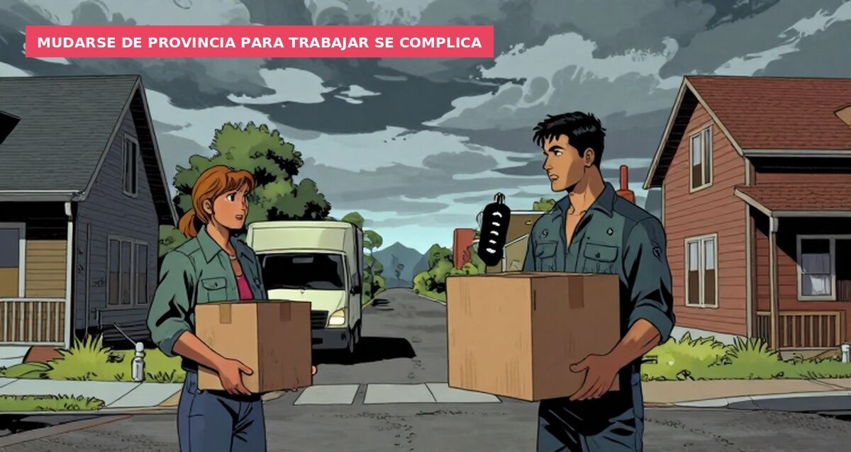 Mudarse de provincia para trabajar se complica