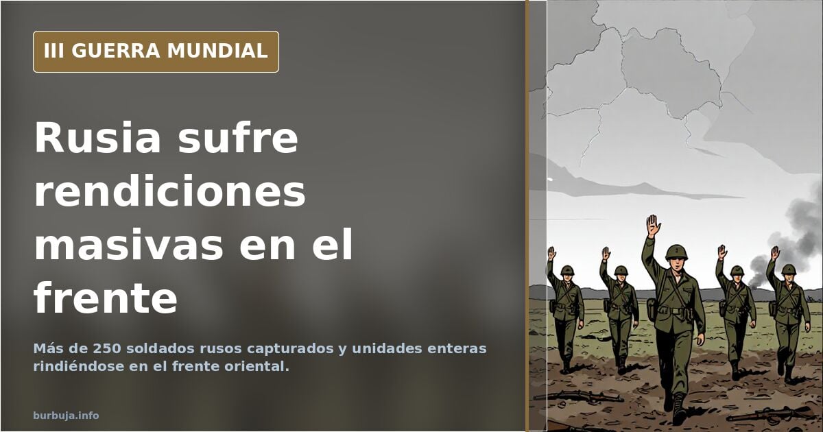 Gran grupo de Rusos se rinden (Incluye un zaino)