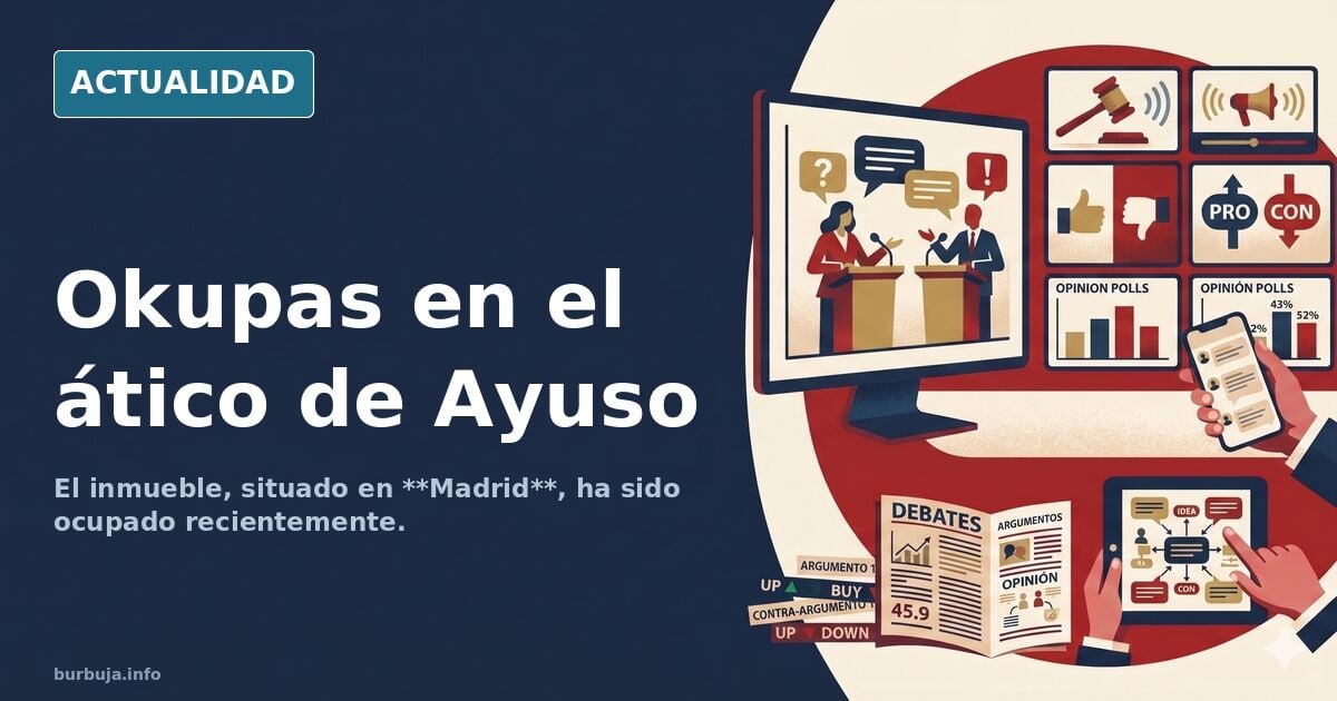 Tremendo: el atico de Ayuso tiene okupas.