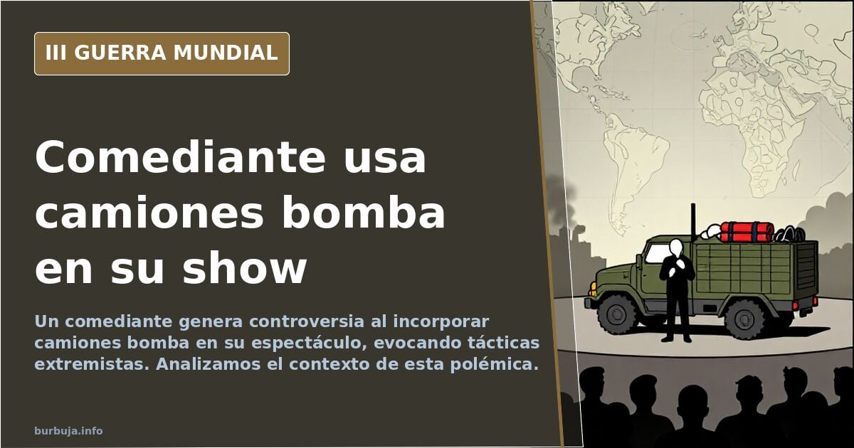 El comediante comienza a usar camiones bomba a lo Mahometano