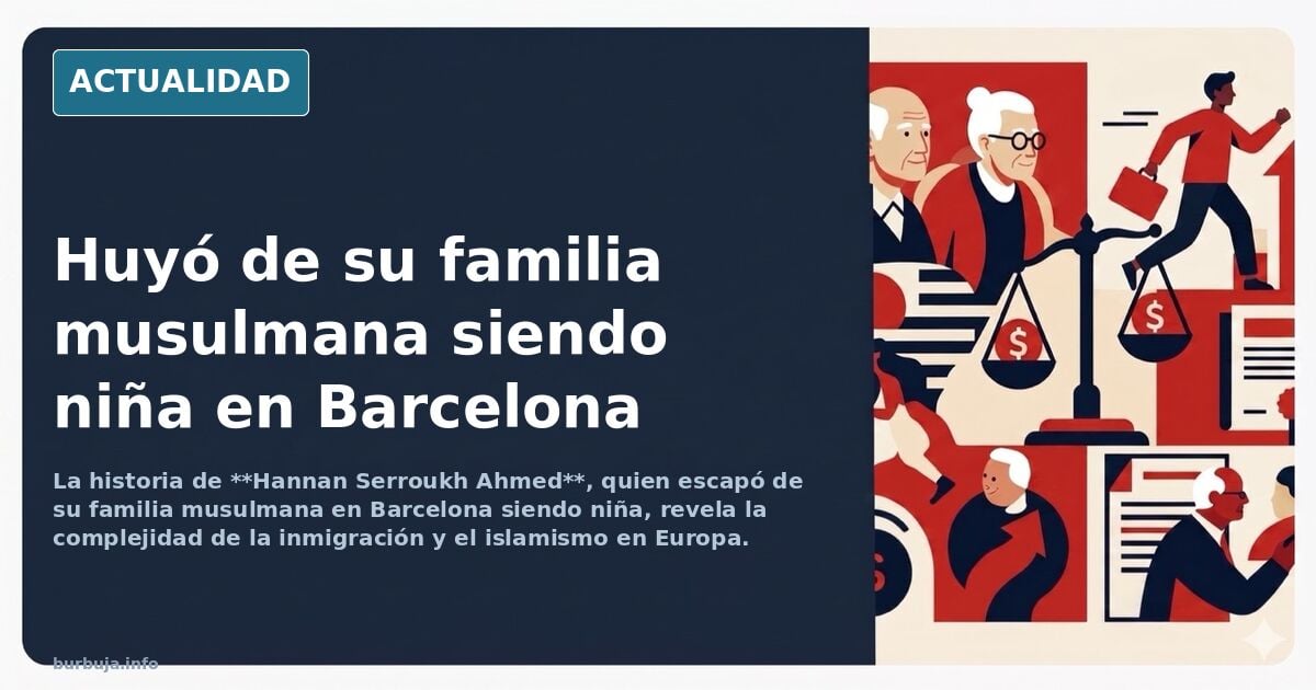la historia de Hannan Serroukh Ahmed que, desde Barcelona, huyó de su familia musulmana siendo aún niña