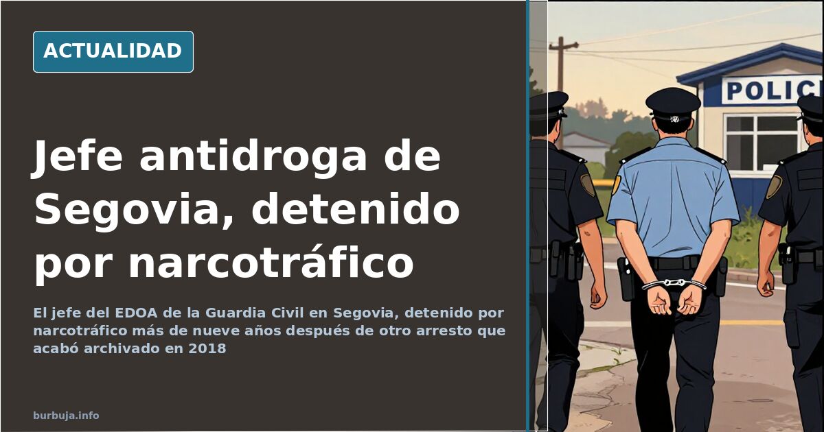 Fachada de una comandancia de la Guardia Civil con coches patrulla estacionados en la puerta