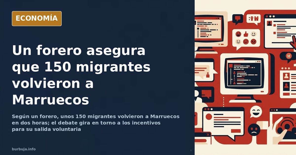 Personas migrantes caminando hacia la frontera de Ceuta con Marruecos al fondo durante una salida voluntaria