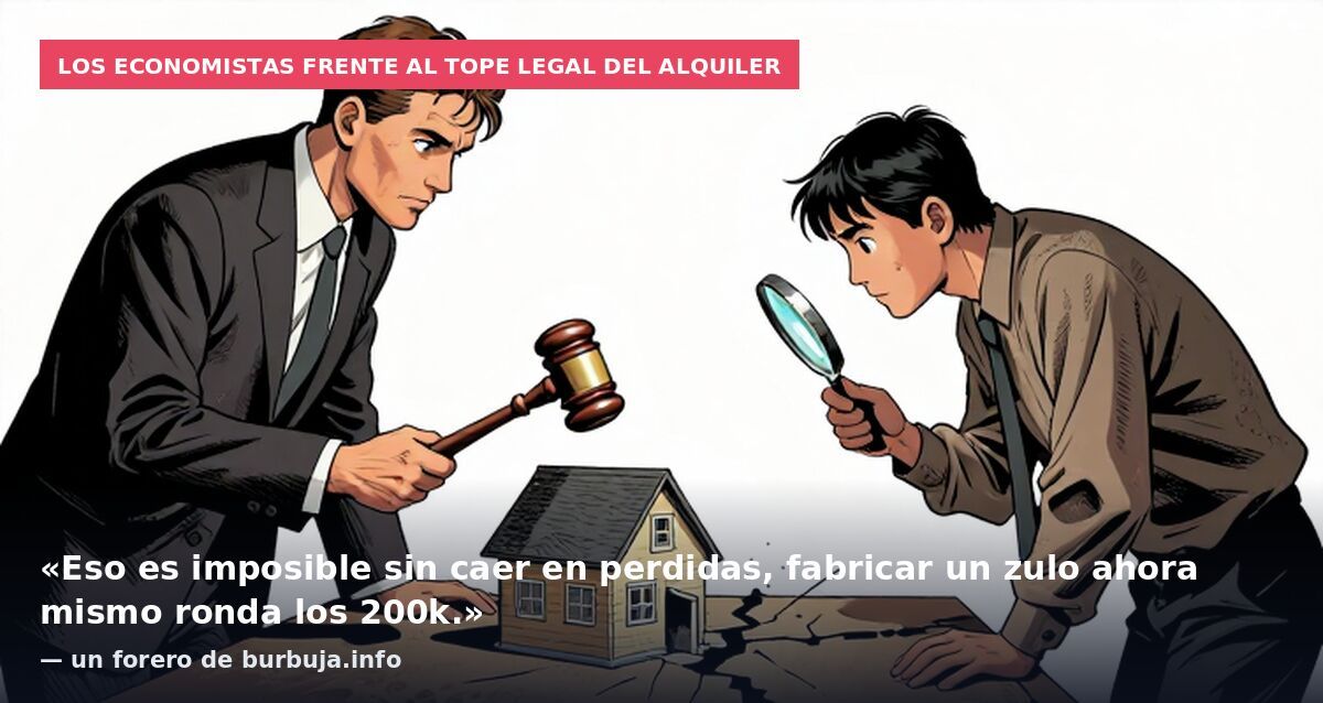 Los economistas frente al tope legal del alquiler: «Eso es imposible sin caer en perdidas, fabricar un zulo ahora mismo ronda los 200k.» — un forero de burbuja.info