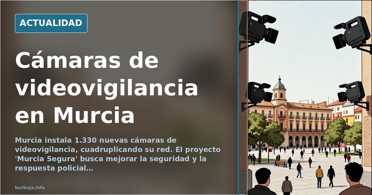 Instalación de cámaras de videovigilancia en puntos estratégicos de Murcia