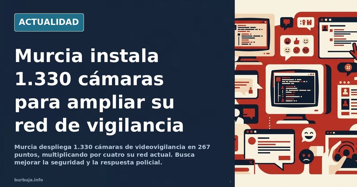Murcia inicia el despliegue de una red de 1.330 cámaras de videovigilancia