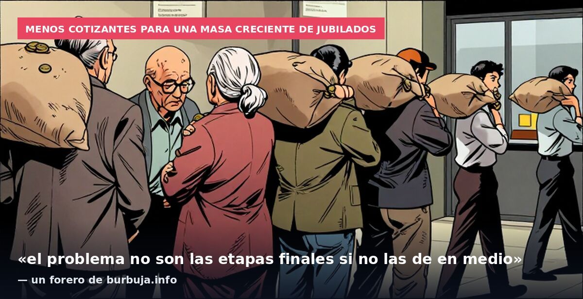 Menos cotizantes para una masa creciente de jubilados: «el problema no son las etapas finales si no las de en medio» — un forero de burbuja.info