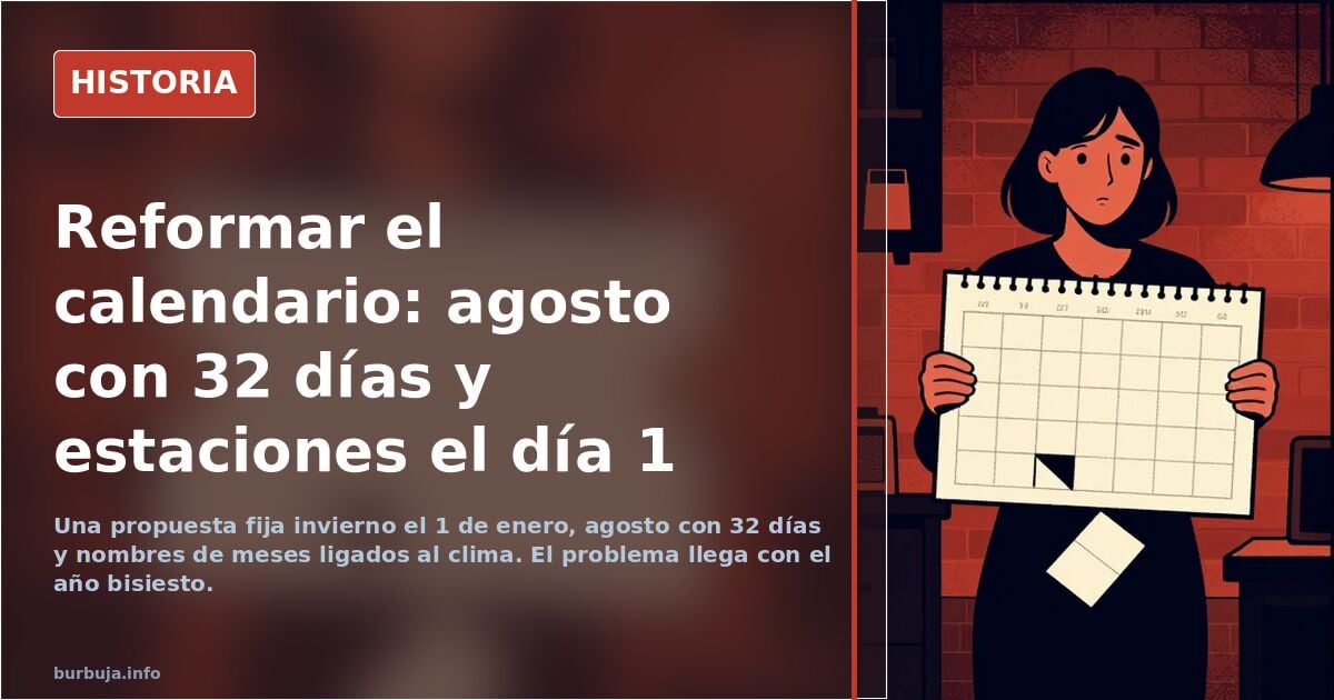Hay que REFORMAR EL CALENDARiO