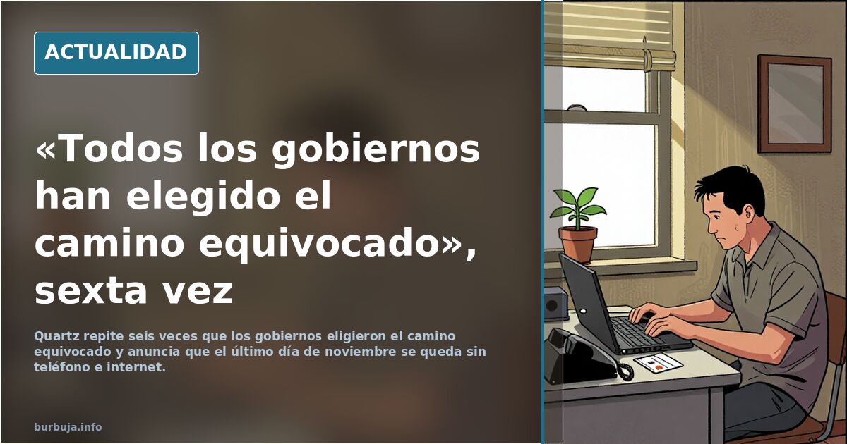 «Todos los gobiernos han elegido el camino equivocado», sexta vez