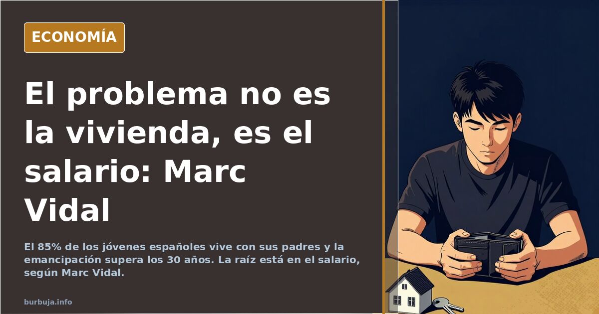 El problema no es el precio de la vivienda, es el precio del trabajo