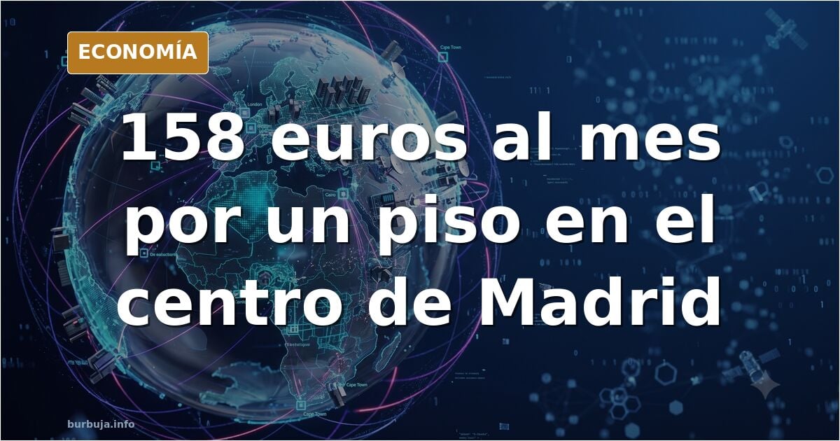 Fachada de un edificio de viviendas en el centro de Madrid