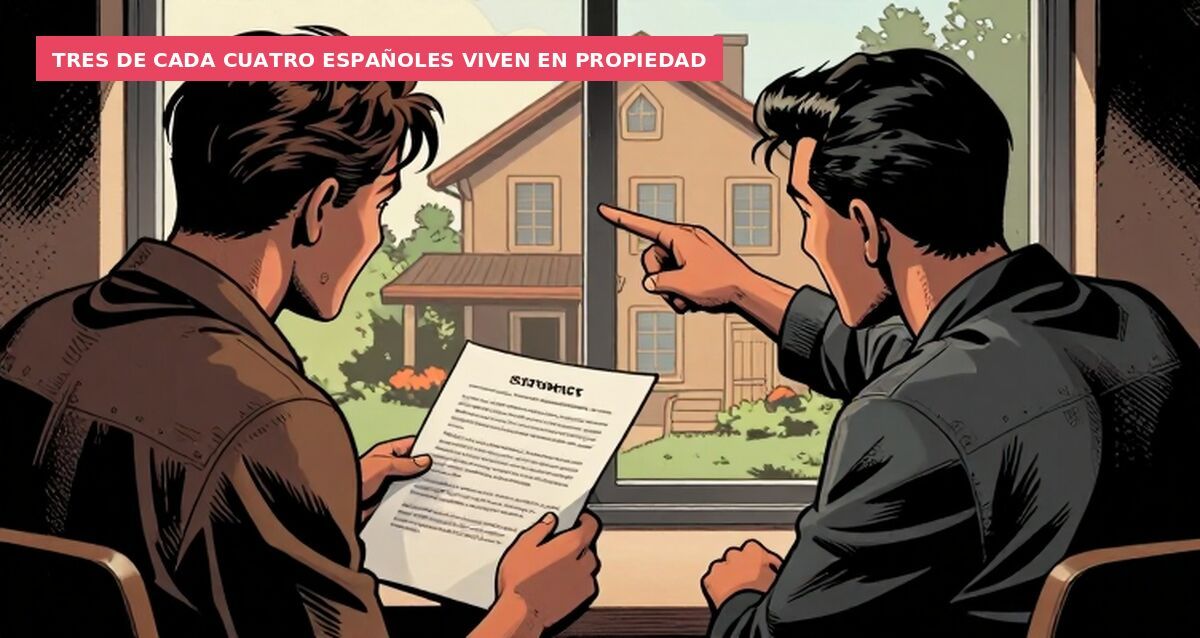 Tres de cada cuatro españoles viven en propiedad