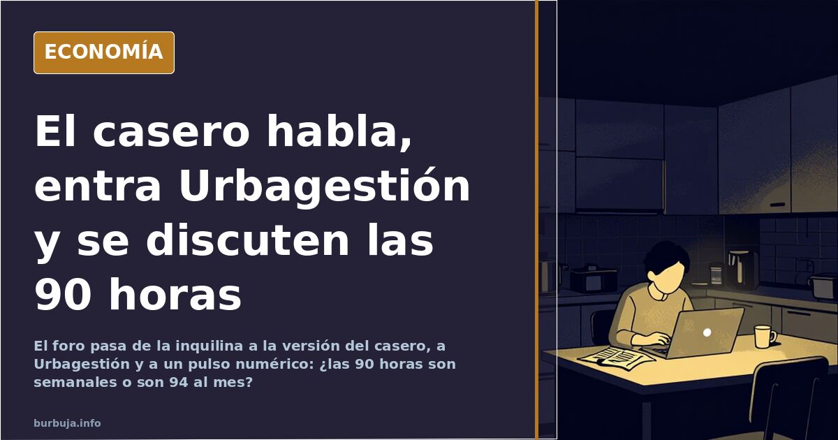 El casero habla, entra Urbagestión y se discuten las 90 horas