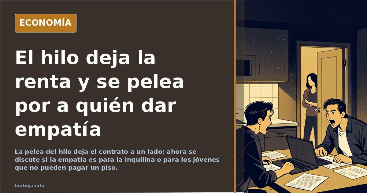 El hilo deja la renta y se pelea por a quién dar empatía