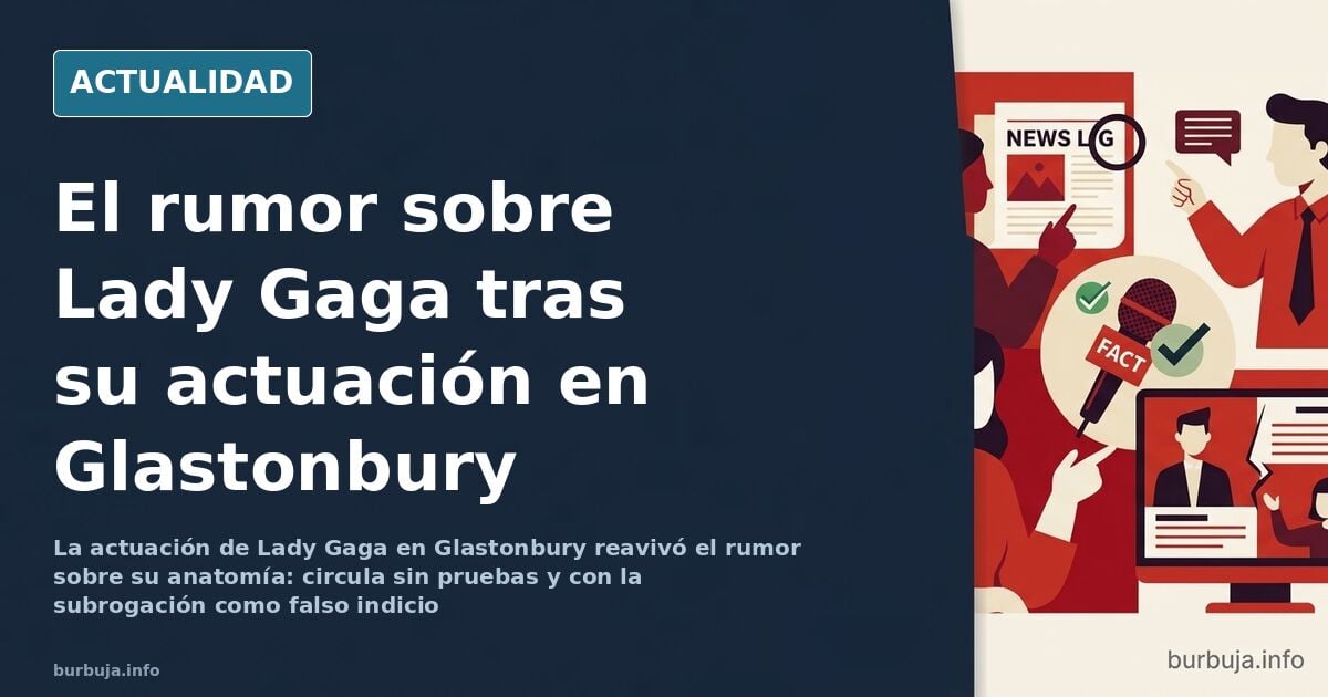 Lady Gaga durante su actuación en el festival de Glastonbury