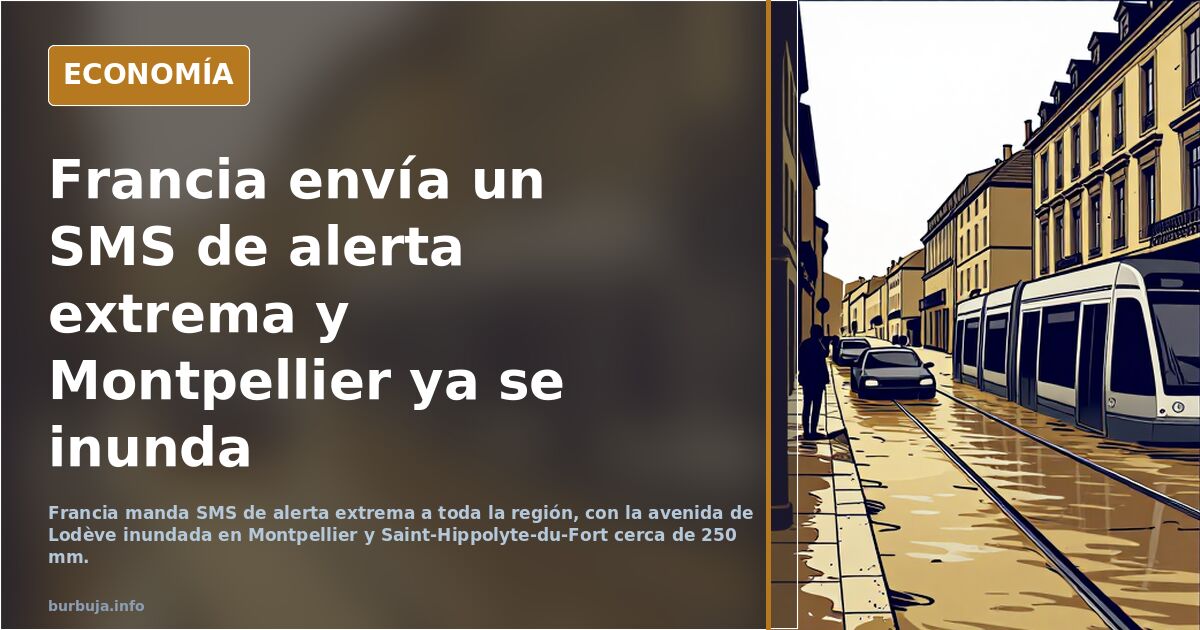 Urgente - Alerta Máxima en el sureste de Francia ante tormenta que podrá doblar la precipitación de la Dana de Valencia