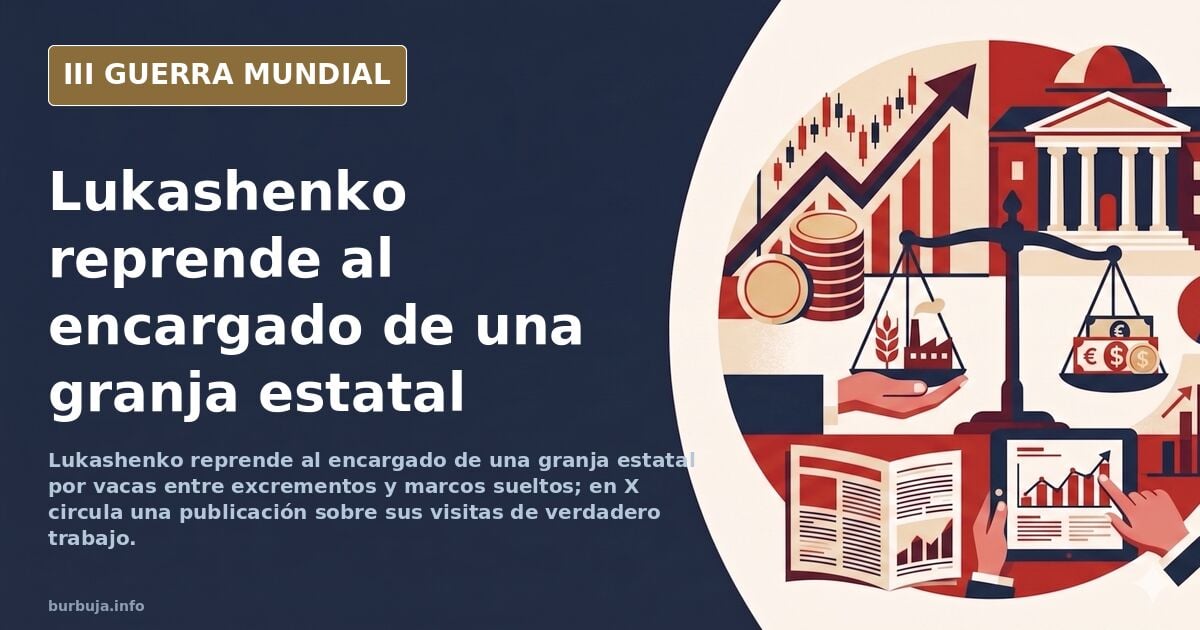 Rigurosa reprimenda de Lukashenko a un encargado de granja estatal
