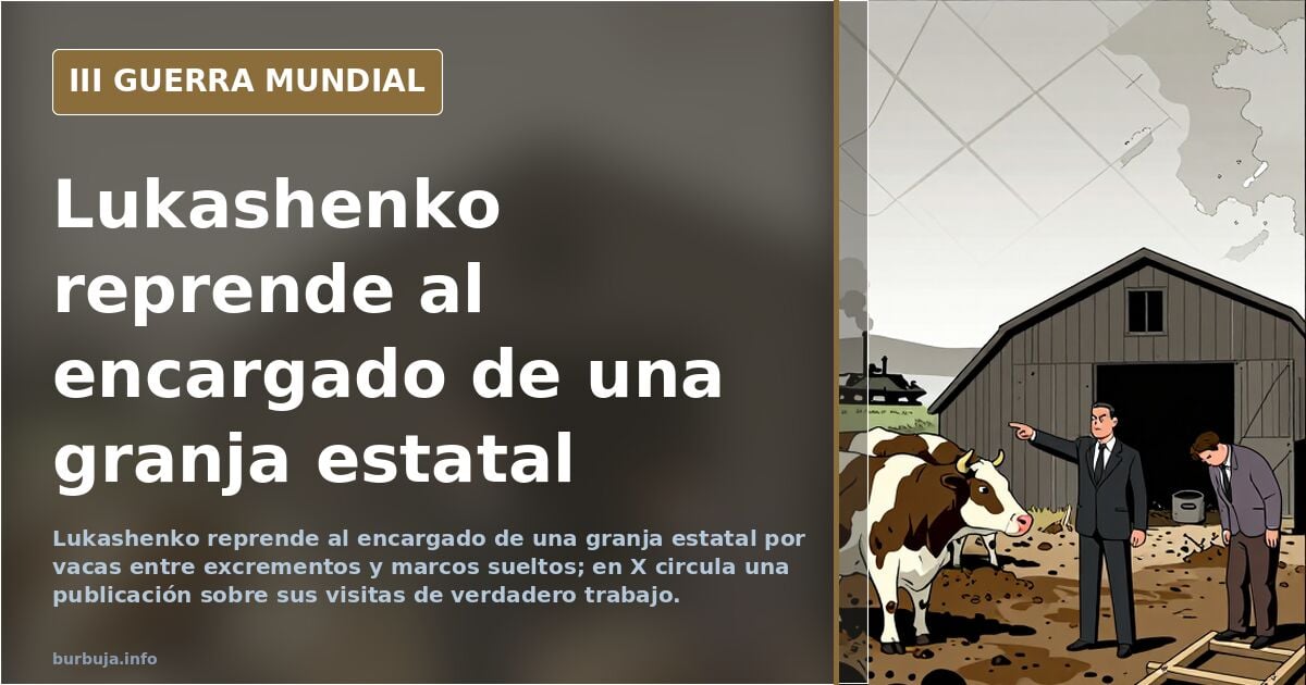 Rigurosa reprimenda de Lukashenko a un encargado de granja estatal
