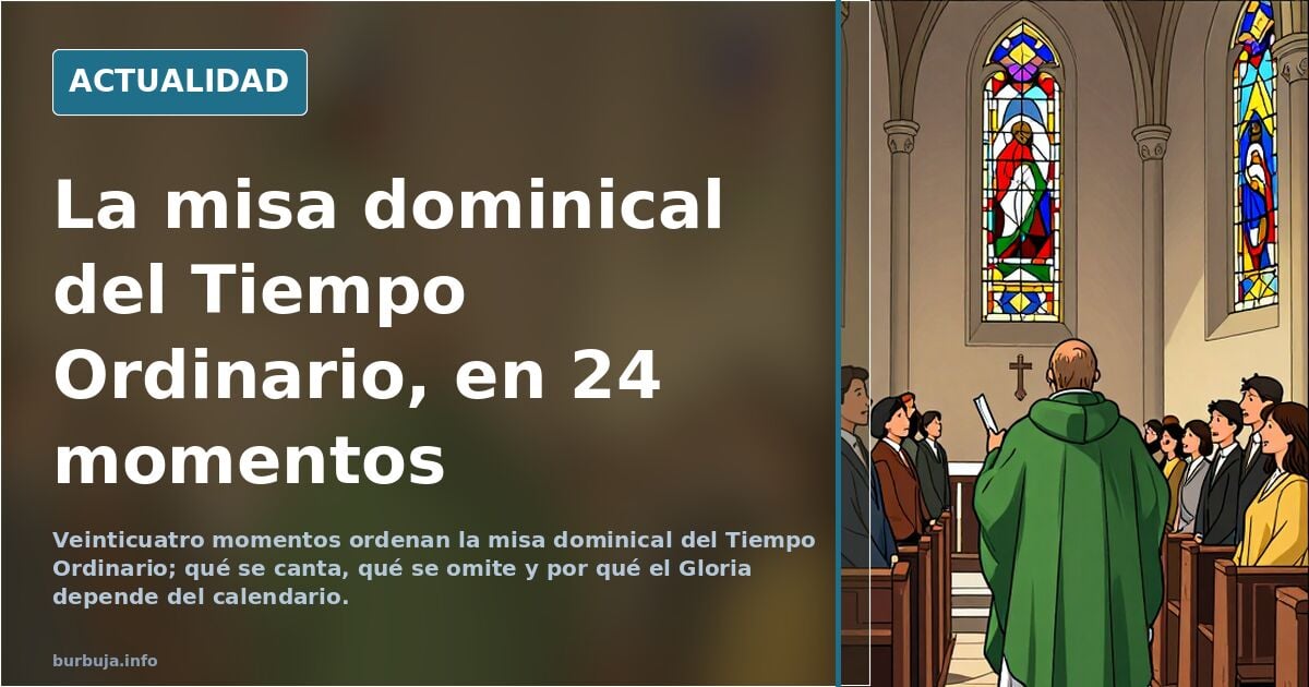 La misa: Ejemplo de misa dominical del tiempo ordinario