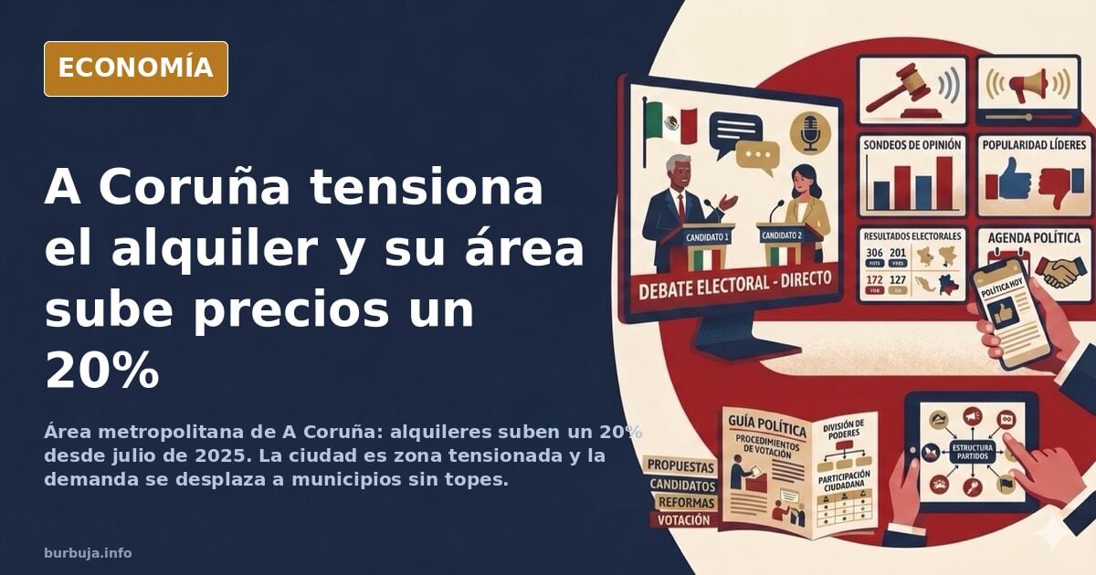 La Coruña: la zona tensionada hunde los alquileres de larga duración y sube sus precios en las ciudades dormitorio próximas