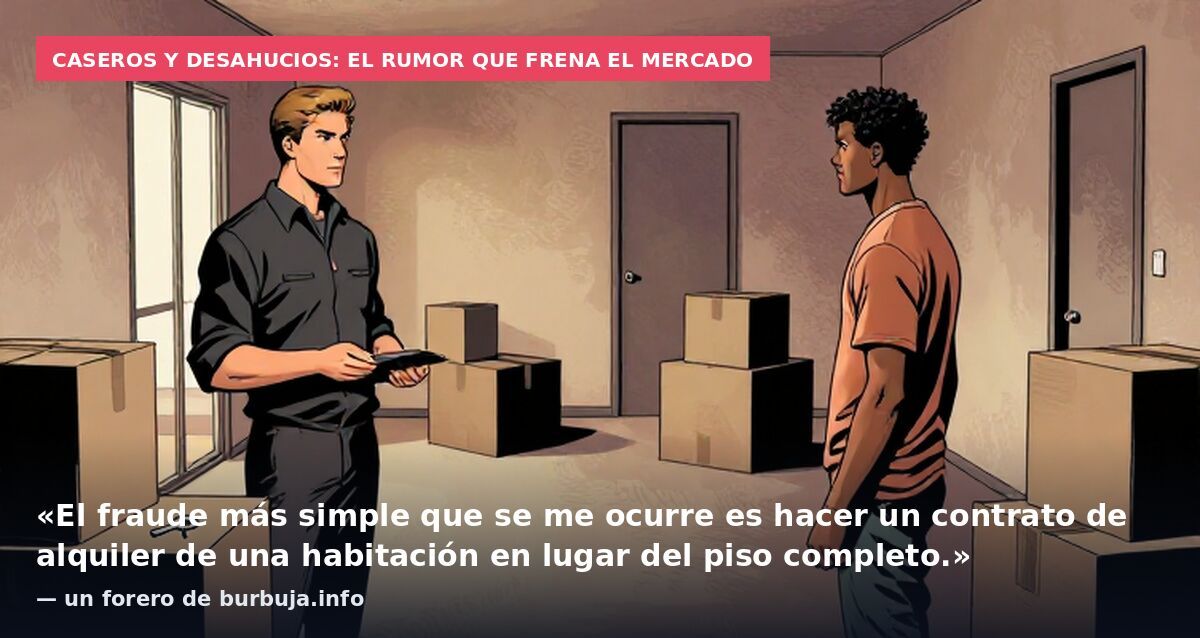 Caseros y desahucios: el rumor que frena el mercado: «El fraude más simple que se me ocurre es hacer un contrato de alquiler de una habitación en lugar del piso completo.» — un forero de burbuja.info