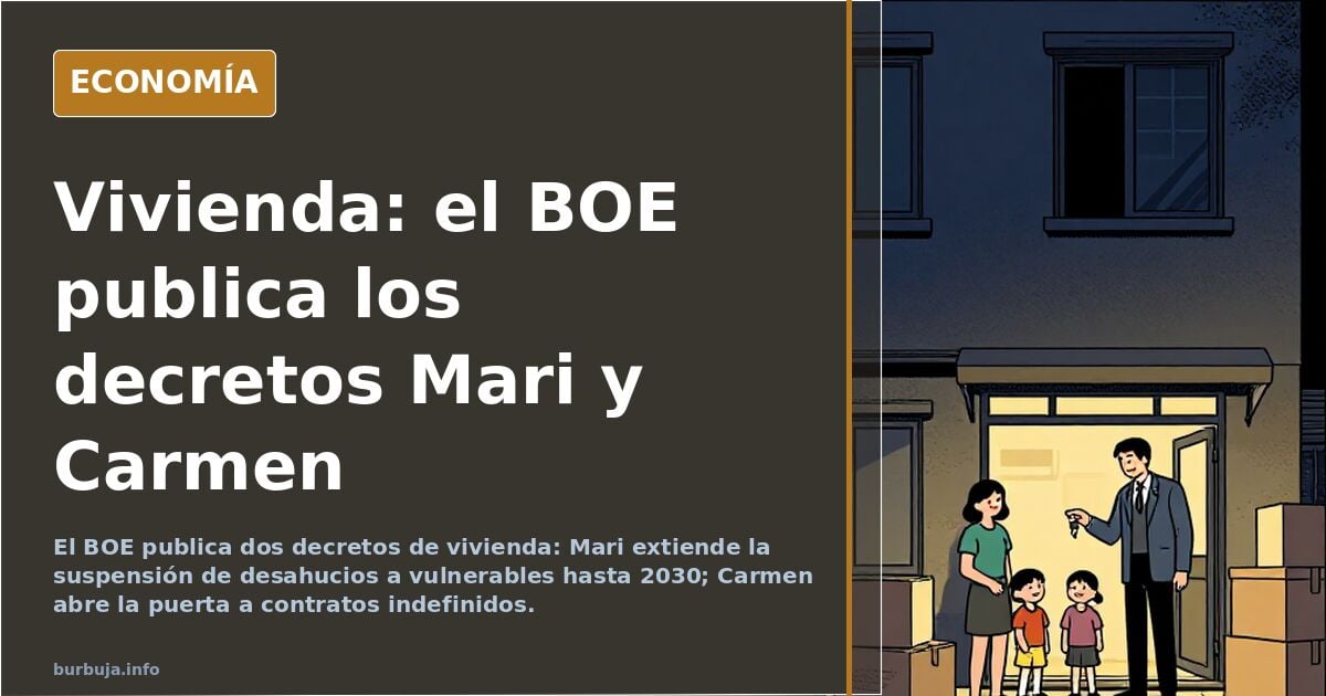 El decreto "Maricarmen" finalmente serán 2: Decreto "Mari" y decreto "Carmen"
