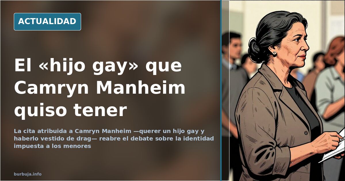 Camryn Manheim and the ‘gay son’ she wished she had