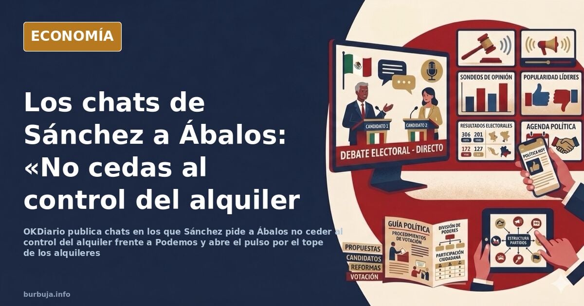 Se filtran chats de Abalos con Pedro Sánchez para luchar con Podemos por unos cuántos votos. En medio, el debate sobre al alquiler de la vivienda.