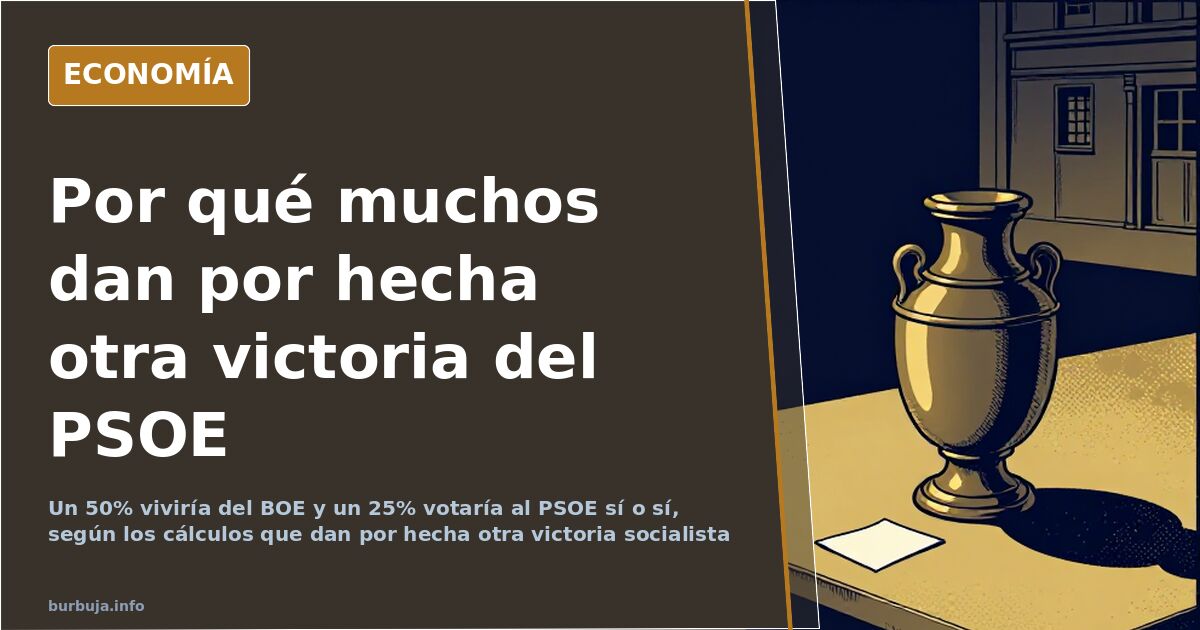 Ilustración editorial de una urna electoral sobre fondo azul marino y dorado, con el voto como protagonista