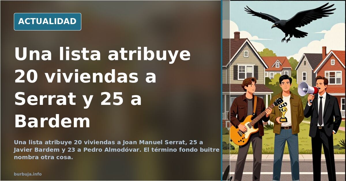 ¿Es cierto que estos sujetos son buitres, por ejemplo, Joan Manel Serrat?