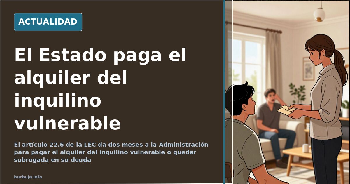 Escena de un juzgado con un expediente de desahucio sobre la mesa y el articulo 22.6 de la Ley de Enjuiciamiento Civil abiert
