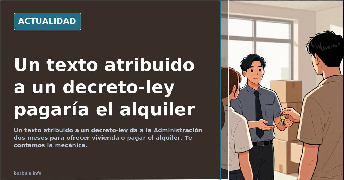 Otra: ¡¡la Administración te paga el alquiler!!