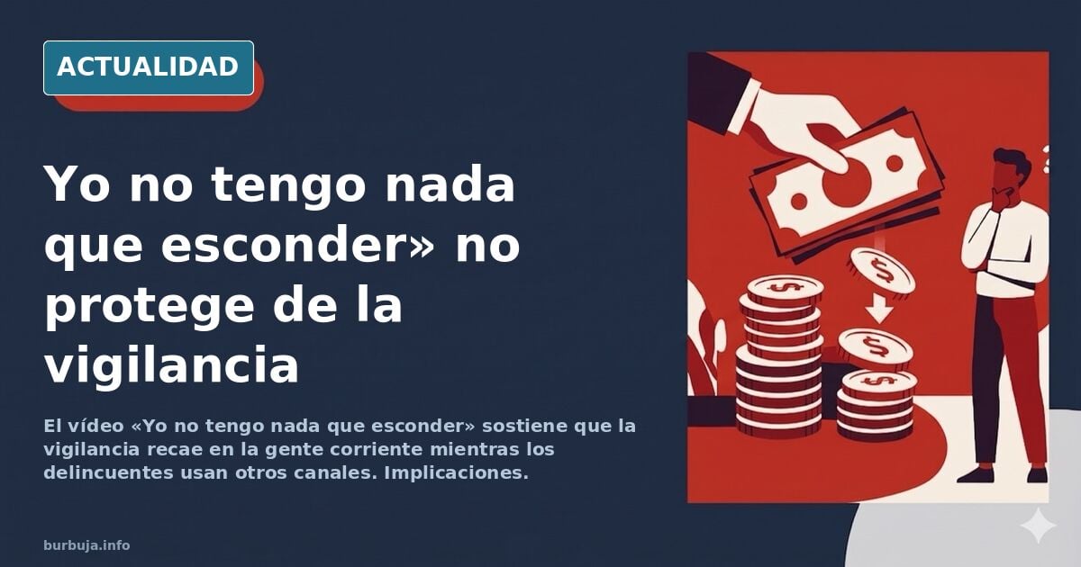 "Yo no tengo nada que esconder" = victoria proge a absoluta