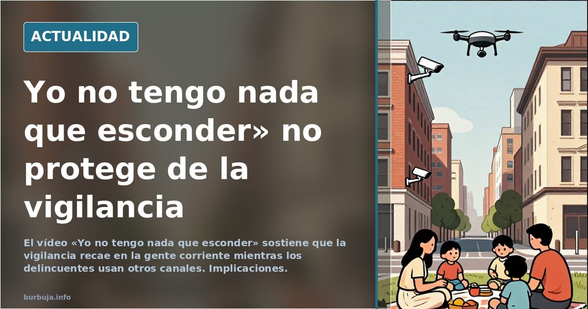 "Yo no tengo nada que esconder" = victoria proge a absoluta