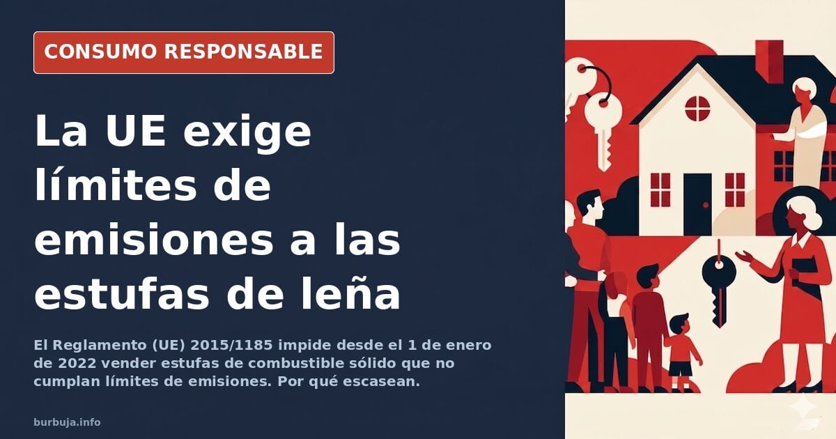 Me he comprado una estufa de leña cilíndrica casi casi que de estraperlo porque las quieren prohibir.