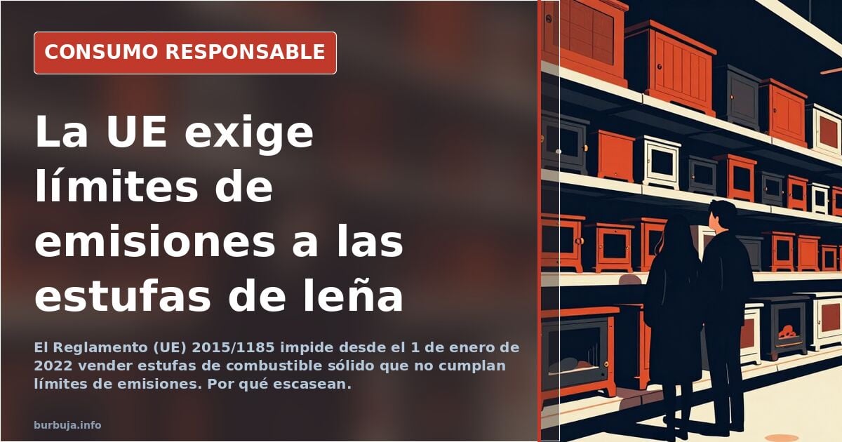 Me he comprado una estufa de leña cilíndrica casi casi que de estraperlo porque las quieren prohibir.