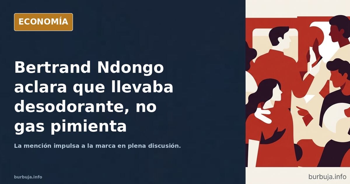 Bertrand Ndongo vuelve  con otro spray para ir a por los pogres