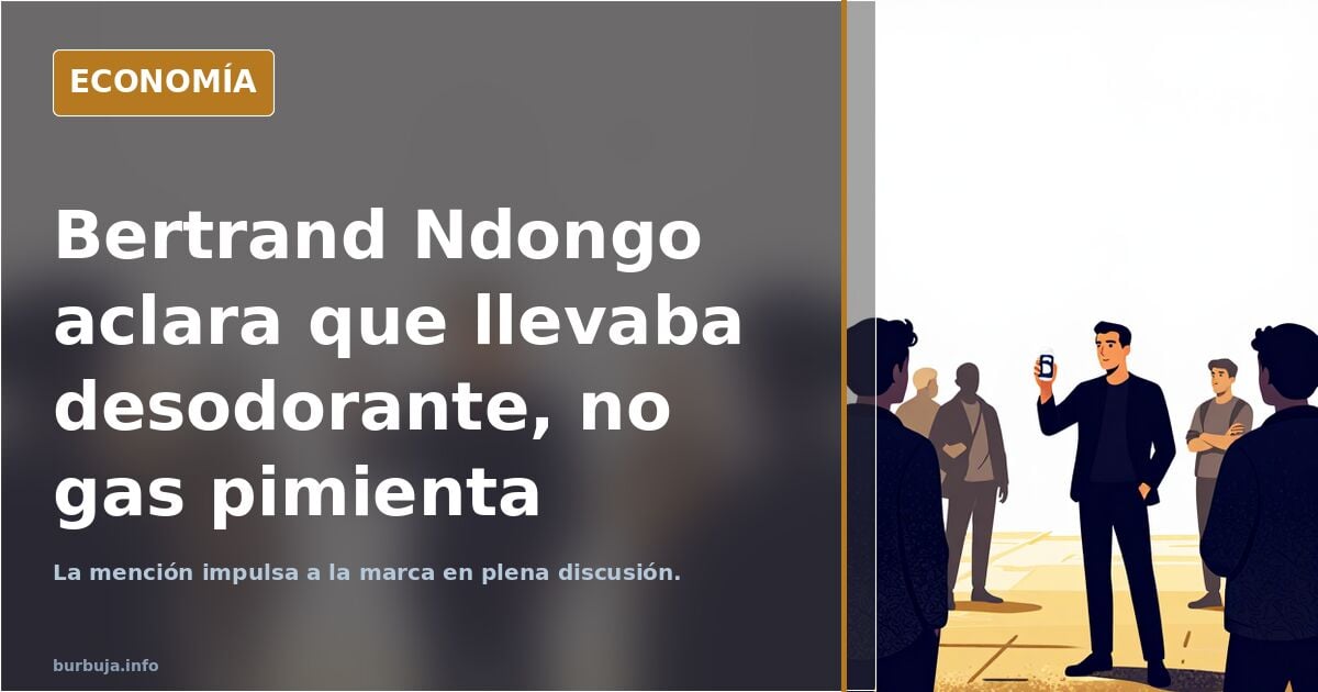 Bertrand Ndongo vuelve con otro spray para ir a por los pogres