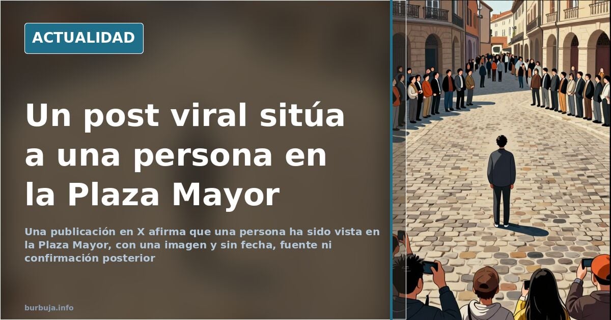 Sara santapollas en plaza mayor