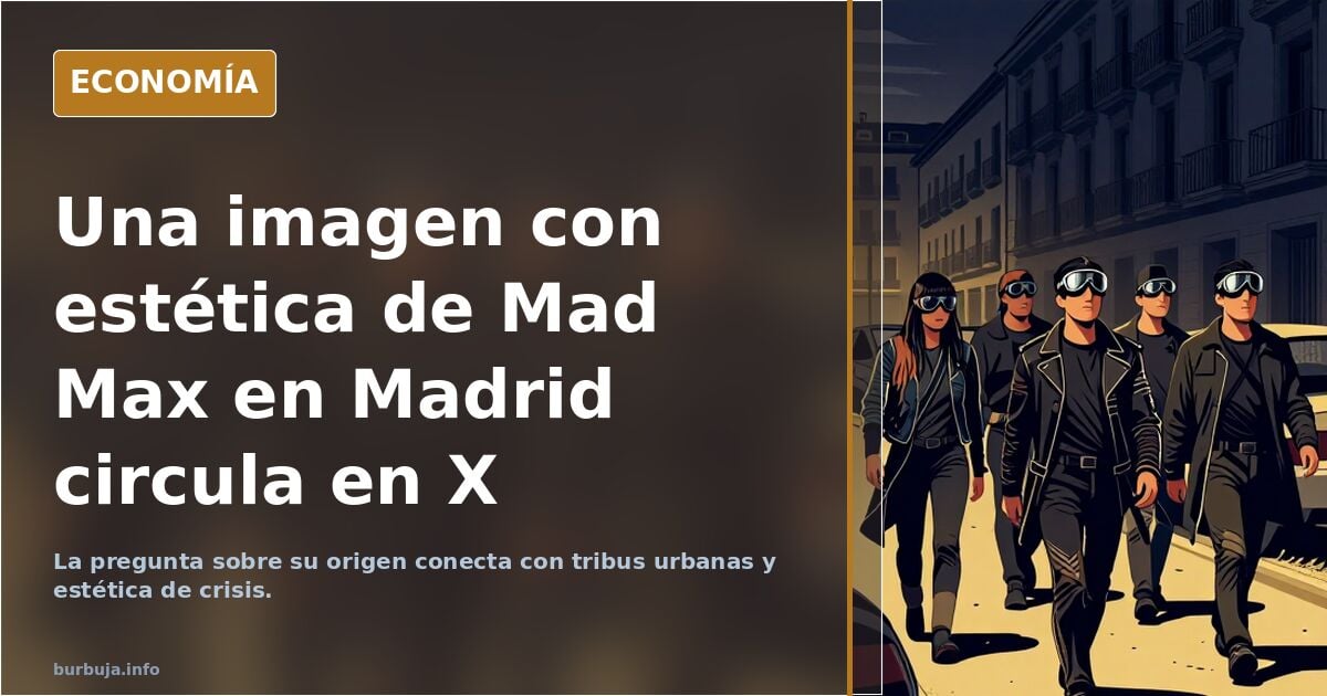 Broooooooooooooooootaaaaaaaaaaal avistado grupo de personas ultra Madmaxistas post apocalípticas en Madric