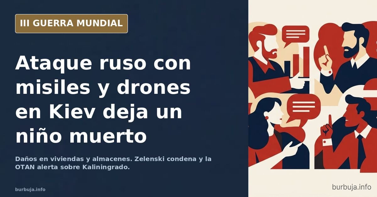 El ejército de pilinguin incendia el cuartel general de Zelenski; explosiones, fuego y humo envuelven Kiev